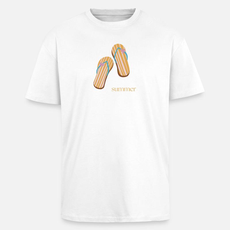 Summer - Oversized Heavyweight Unisex T-Shirt - Weiß