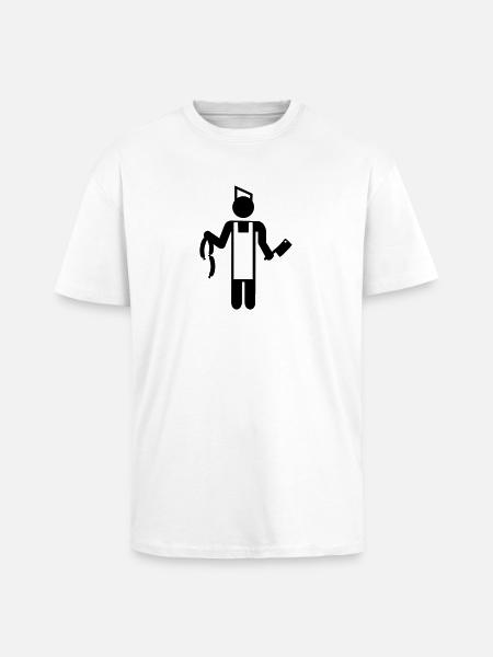 Boucher - T-shirt unisexe oversize épais - blanc
