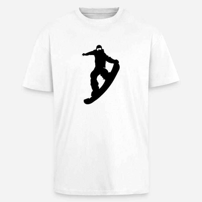 snowboarder nosegrip - Oversized Heavyweight Unisex T-Shirt - Weiß