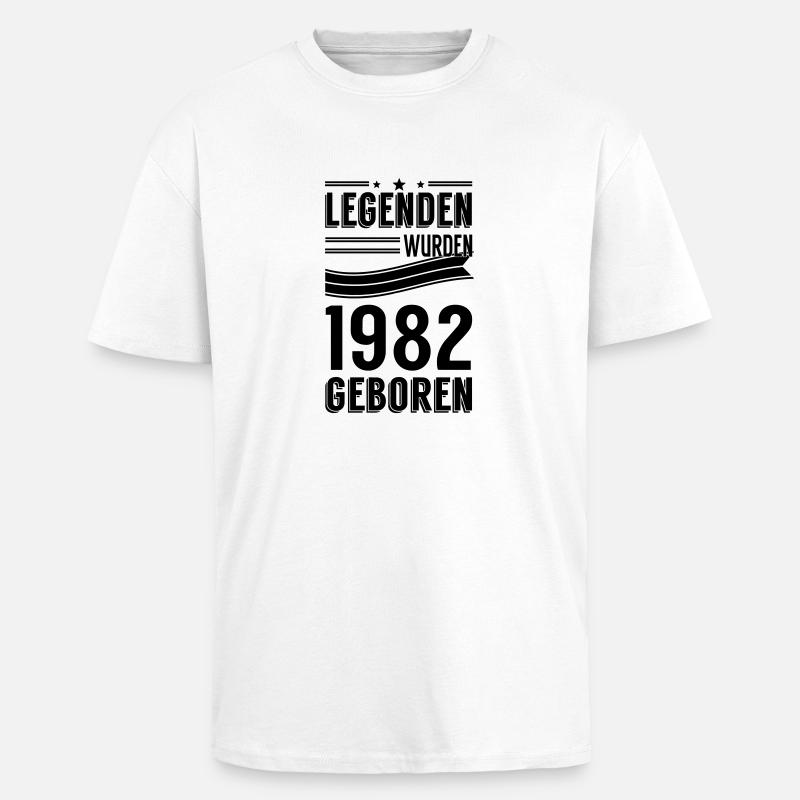 1982 - Oversized Heavyweight Unisex T-Shirt - Weiß