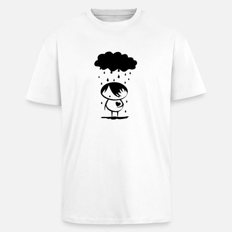 Emo - Oversized Heavyweight Unisex T-Shirt - Weiß