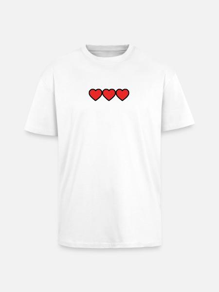 VALENTINSTAG. Junggesellinnenabschied. ICH LIEBE DICH. ICH LIEBE DICH. LIEBE - Oversized Heavyweight Unisex T-Shirt - Weiß