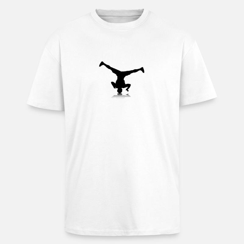 Breakdancer (spin) - Oversized Heavyweight Unisex T-Shirt - Weiß