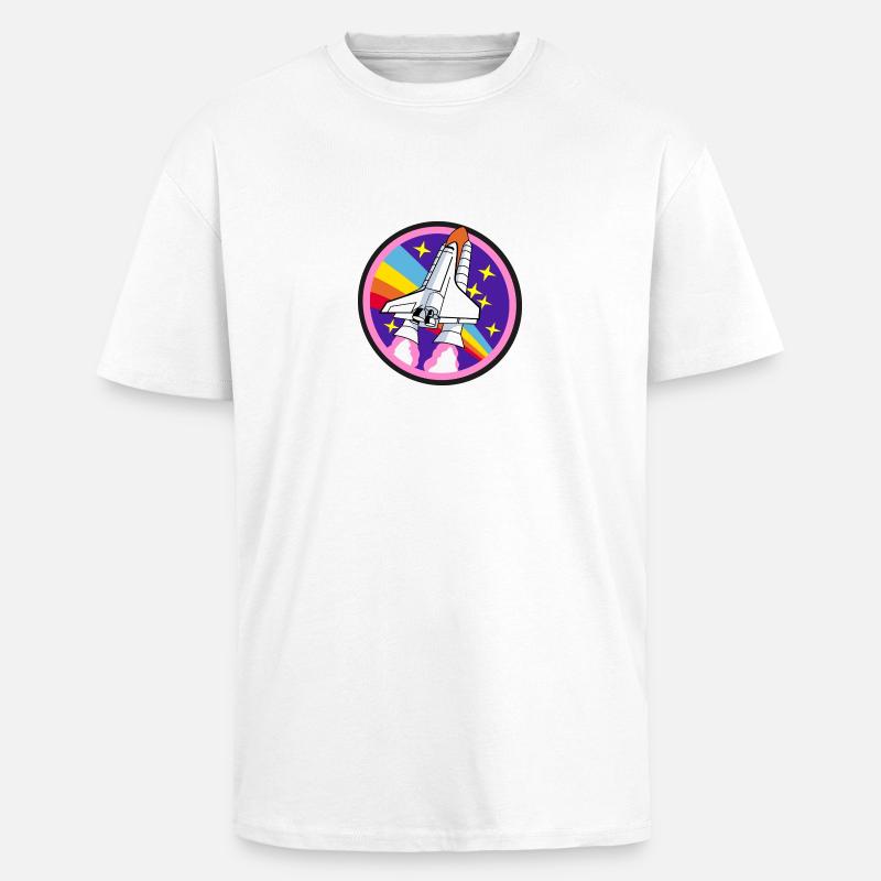 rocket - Unisex Oversized Heavyweight T-shirt - white