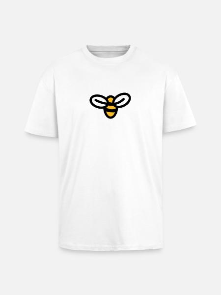 Bee - Unisex Oversized Heavyweight T-shirt - white