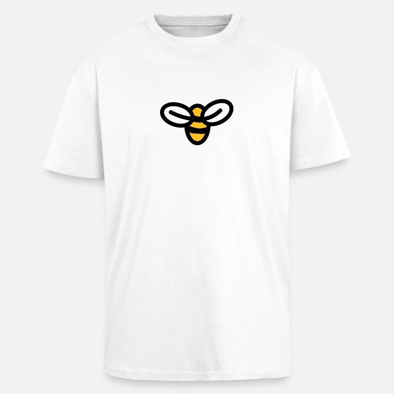 Bee - Unisex Oversized Heavyweight T-shirt - white