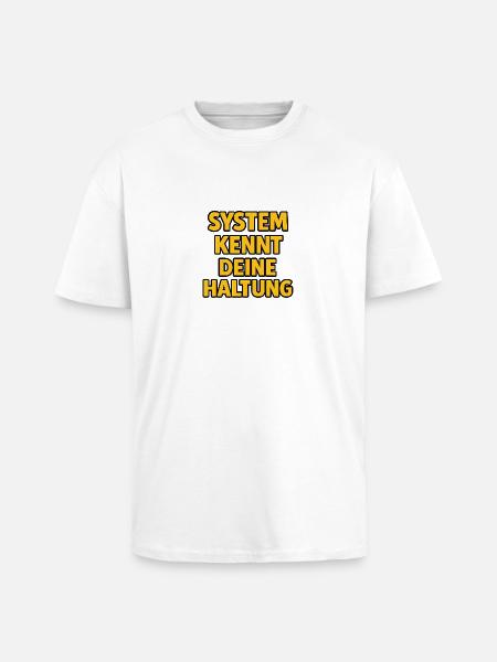 System knows your attitude - Unisex Oversized Heavyweight T-shirt - white