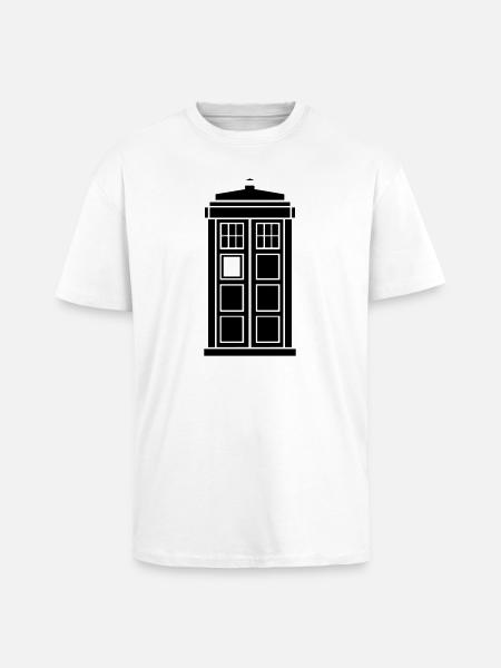 Tardis - Unisex Oversized Heavyweight T-shirt - white