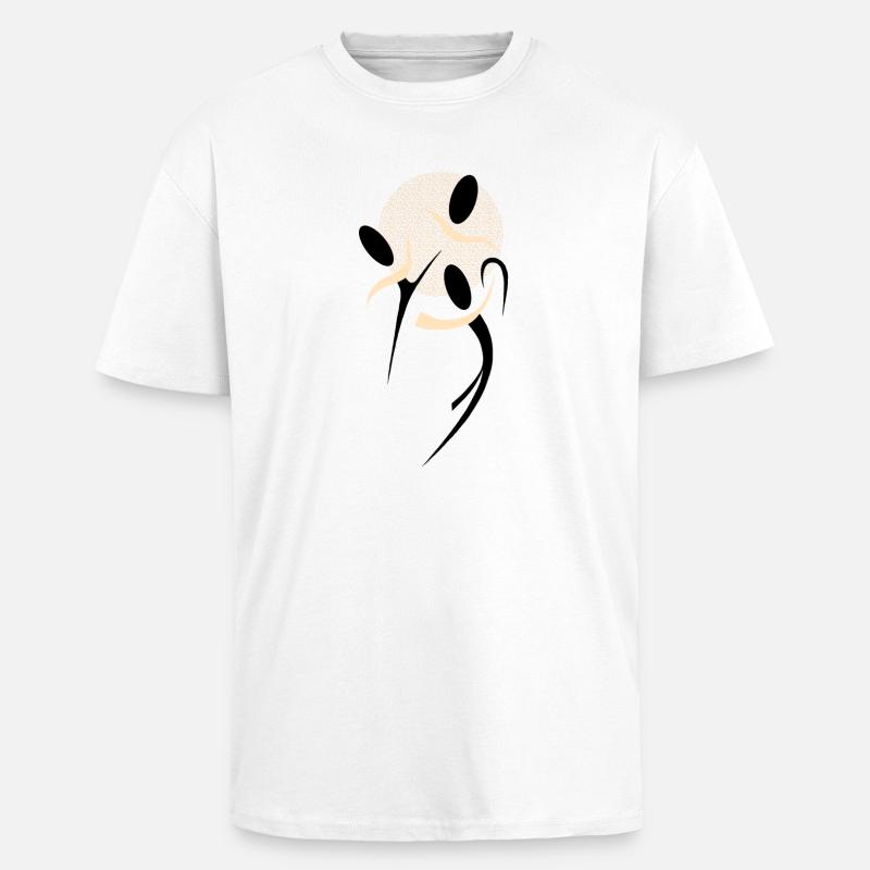Tanz der Schatten - Oversized Heavyweight Unisex T-Shirt - Weiß