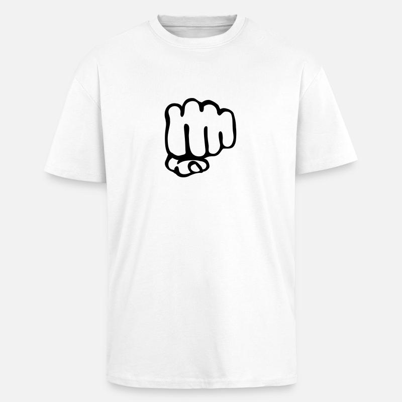 Faust - Oversized Heavyweight Unisex T-Shirt - Weiß