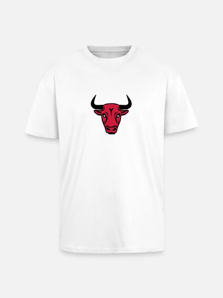 Bull - Unisex Oversized Heavyweight T-shirt - white