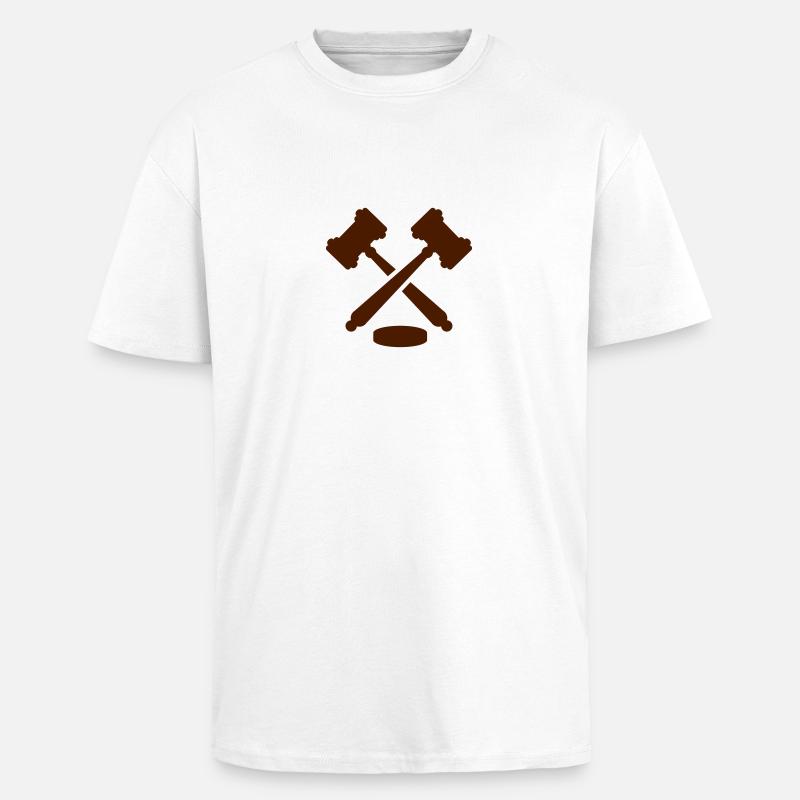Richter - Oversized Heavyweight Unisex T-Shirt - Weiß