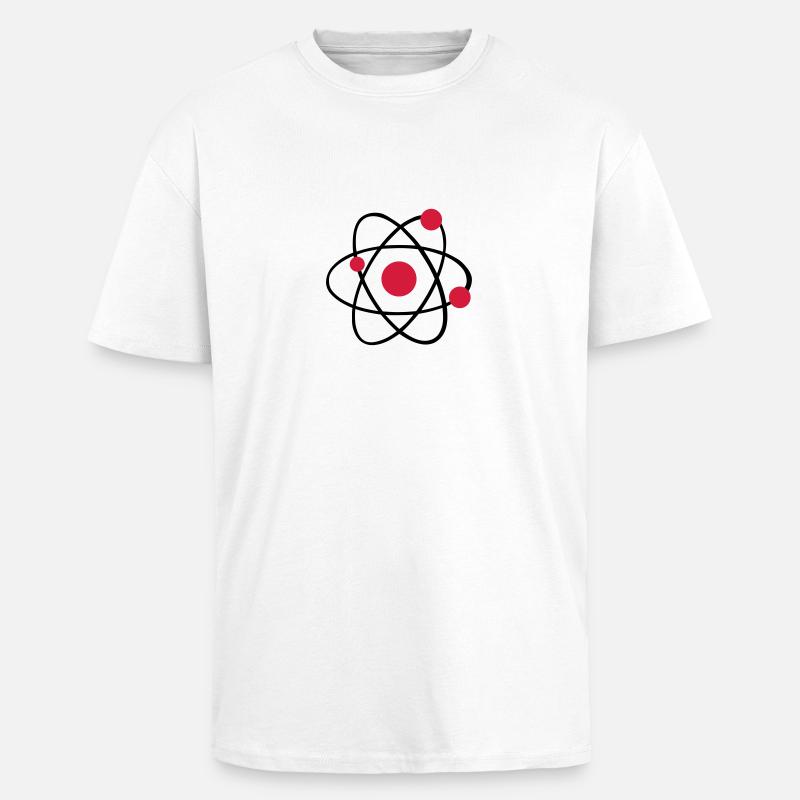 Atom - Oversized Heavyweight Unisex T-Shirt - Weiß