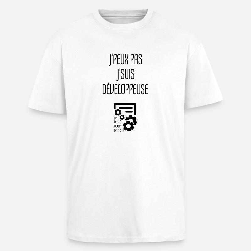 Entwickler / Informatiker / Programmierer / - Oversized Heavyweight Unisex T-Shirt - Weiß