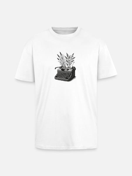 Living Letters - Unisex Oversized Heavyweight T-shirt - white
