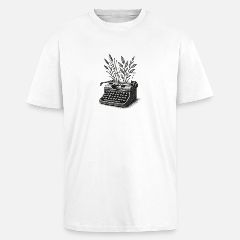 Lebendige Briefe - Oversized Heavyweight Unisex T-Shirt - Weiß