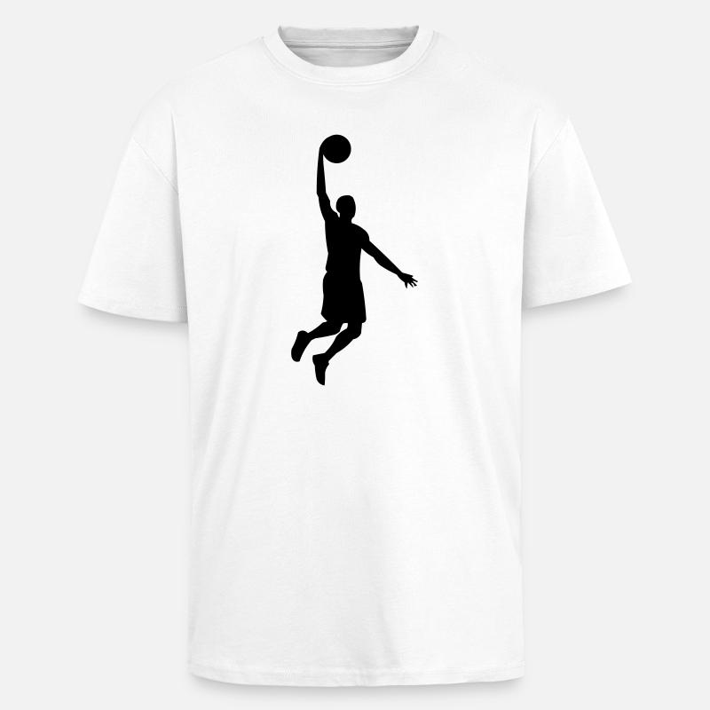 Basketteur - T-shirt unisexe oversize épais - blanc