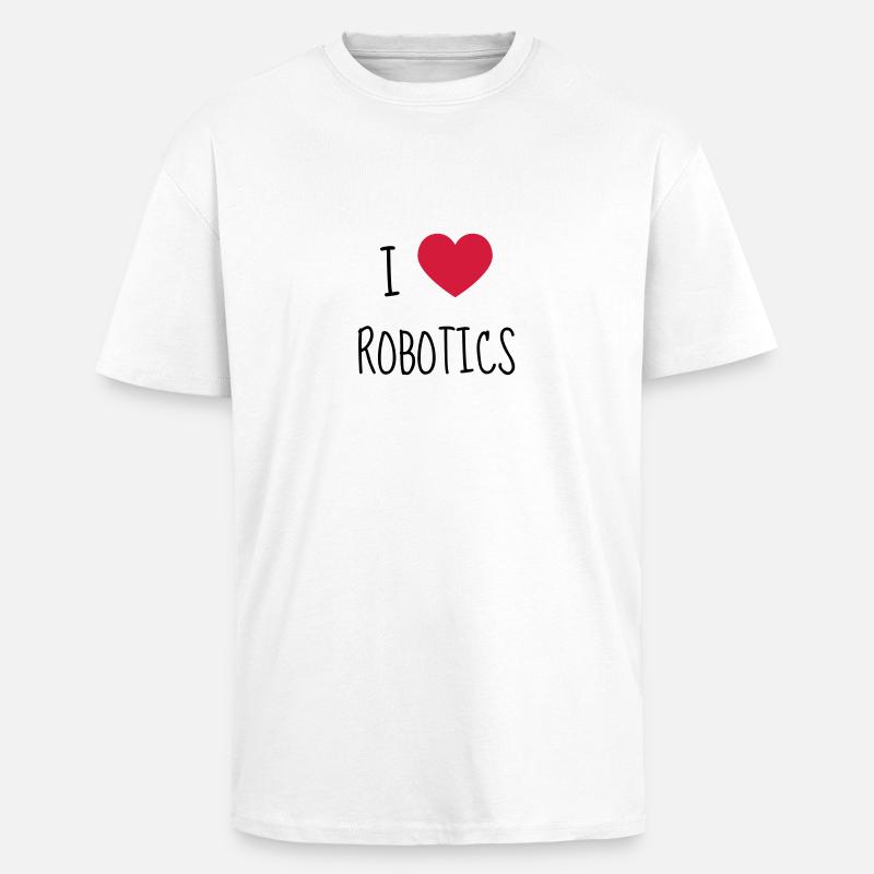 Robotik / Roboter / Robot / Robotics - Oversized Heavyweight Unisex T-Shirt - Weiß