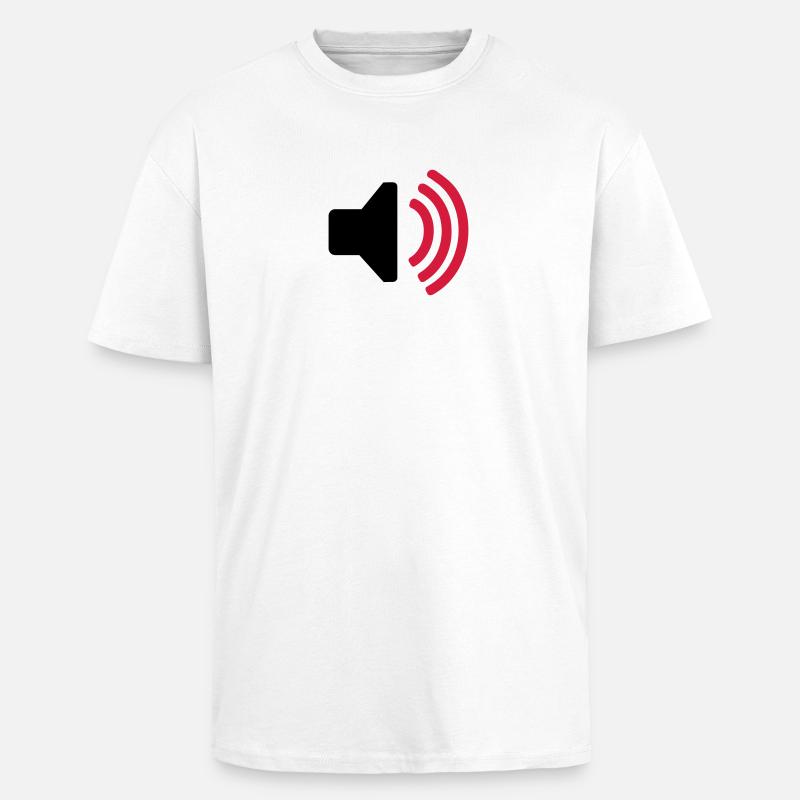 Musik - Oversized Heavyweight Unisex T-Shirt - Weiß