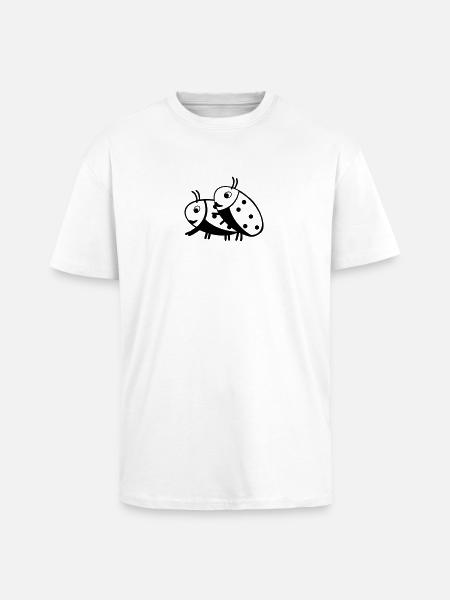 Marienkäfer - Oversized Heavyweight Unisex T-Shirt - Weiß