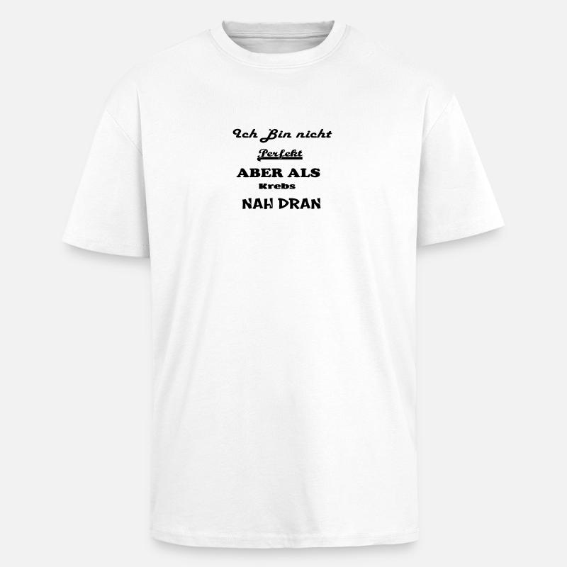 Sternzeichen Krebs - Oversized Heavyweight Unisex T-Shirt - Weiß