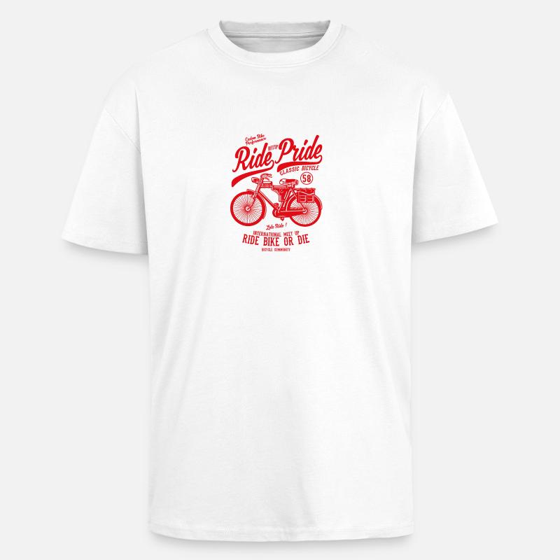 Ride With Pride2 - Oversized Heavyweight Unisex T-Shirt - Weiß