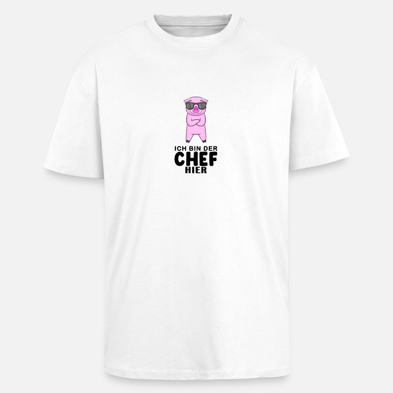 Chef Spruch - Oversized Heavyweight Unisex T-Shirt - Weiß