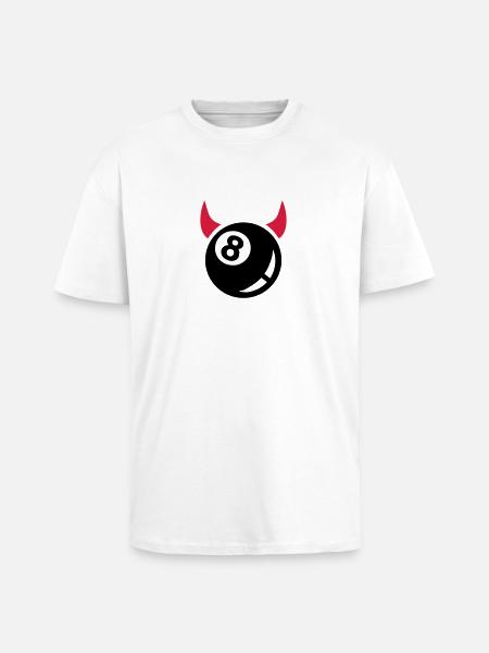 Pool Billards - Unisex Oversized Heavyweight T-shirt - white