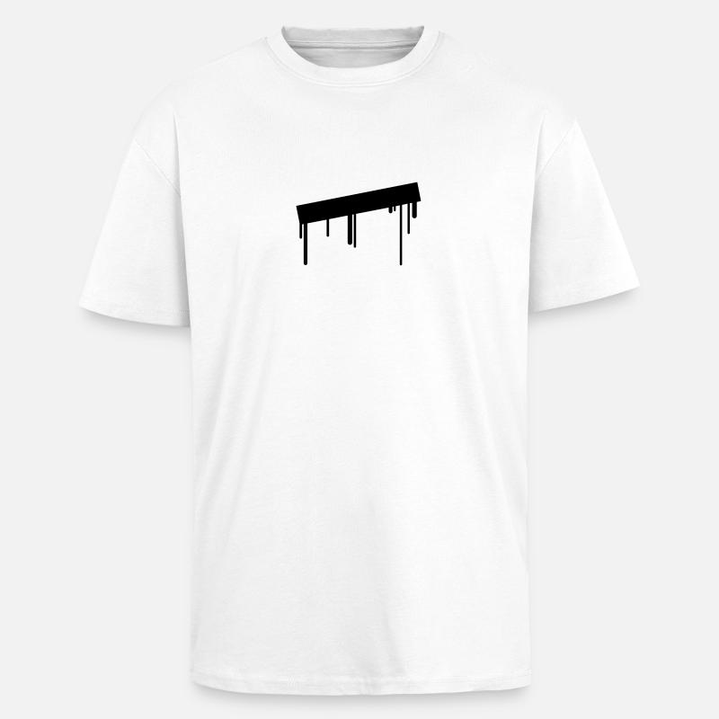 empty_graffiti_frame - Unisex Oversized Heavyweight T-shirt - white