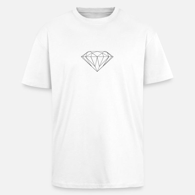 Liams dimond - T-shirt unisexe oversize épais - blanc