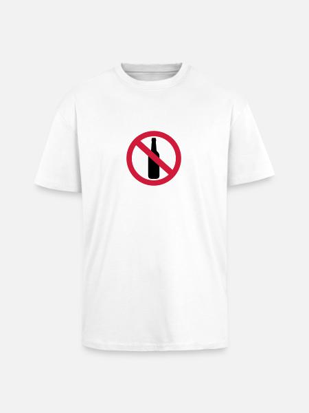 Alkohol - Oversized Heavyweight Unisex T-Shirt - Weiß