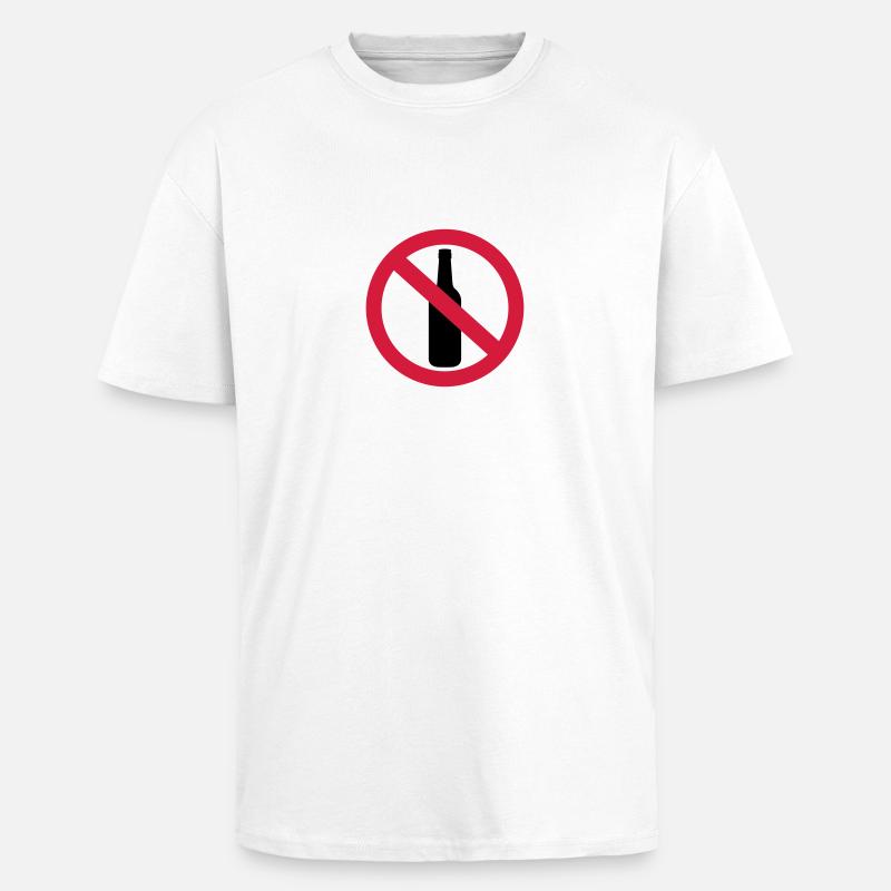 Alkohol - Oversized Heavyweight Unisex T-Shirt - Weiß