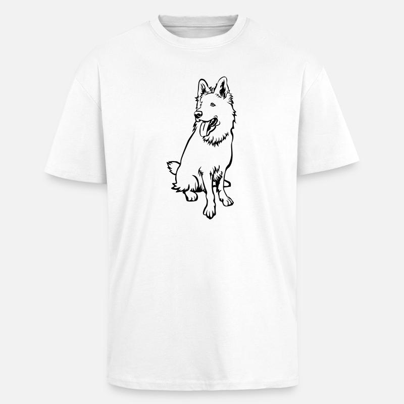 Schweizer Schäferhund - Oversized Heavyweight Unisex T-Shirt - Weiß