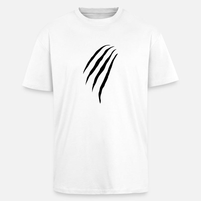 claws - Oversized Heavyweight Unisex T-Shirt - Weiß