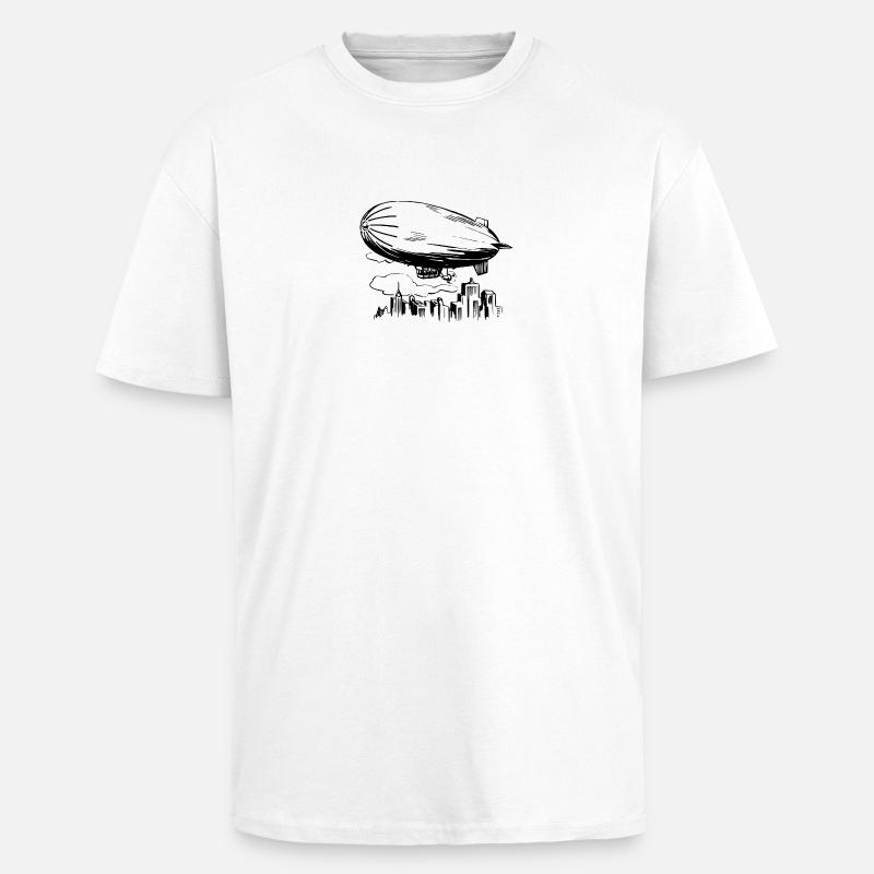 luftskib - Unisex oversized heavyweight t-shirt - hvid