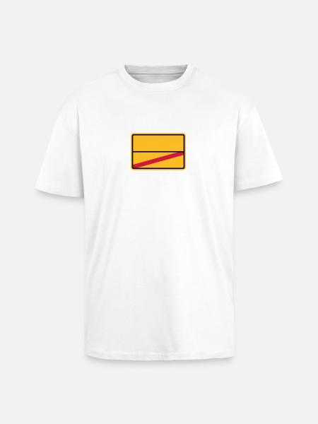 Ortsschild - Oversized Heavyweight Unisex T-Shirt - Weiß