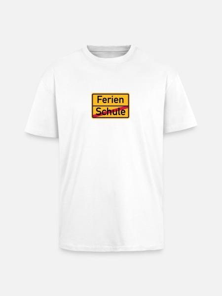 Ferien - Oversized Heavyweight Unisex T-Shirt - Weiß