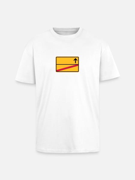 Ortsschild - Oversized Heavyweight Unisex T-Shirt - Weiß