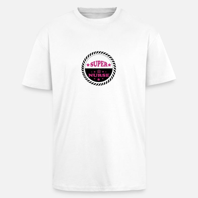 Super nurse - Oversized Heavyweight Unisex T-Shirt - Weiß