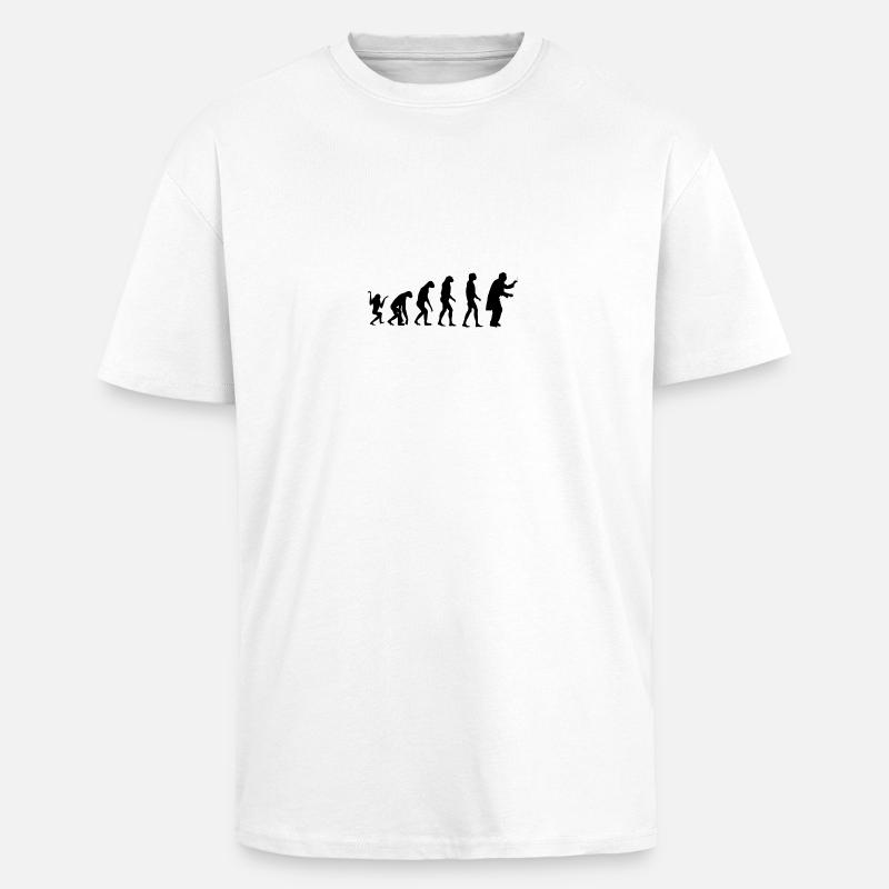 conducteur d'évolution - T-shirt unisexe oversize épais - blanc
