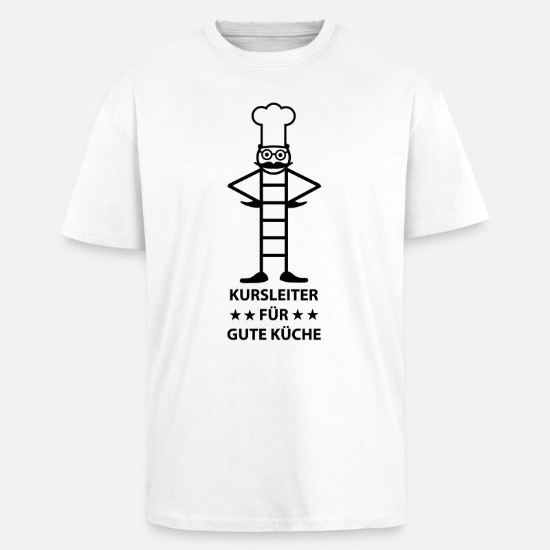 gute Küche (b) - Oversized Heavyweight Unisex T-Shirt - Weiß