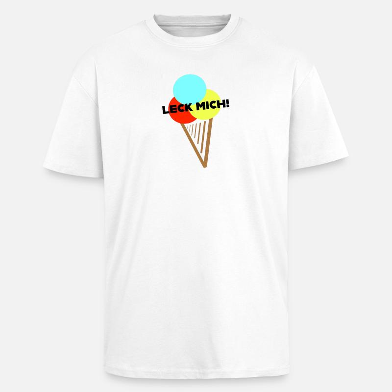 Ach, Leck mich! - Oversized Heavyweight Unisex T-Shirt - Weiß
