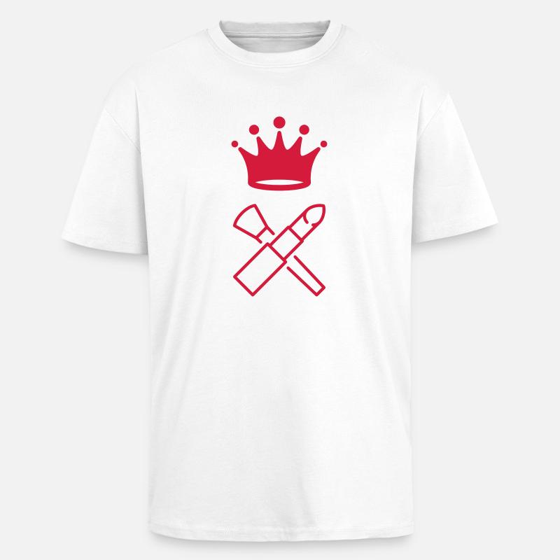 Schminke / Make-up / Maskenbildnerin / Mode - Oversized Heavyweight Unisex T-Shirt - Weiß