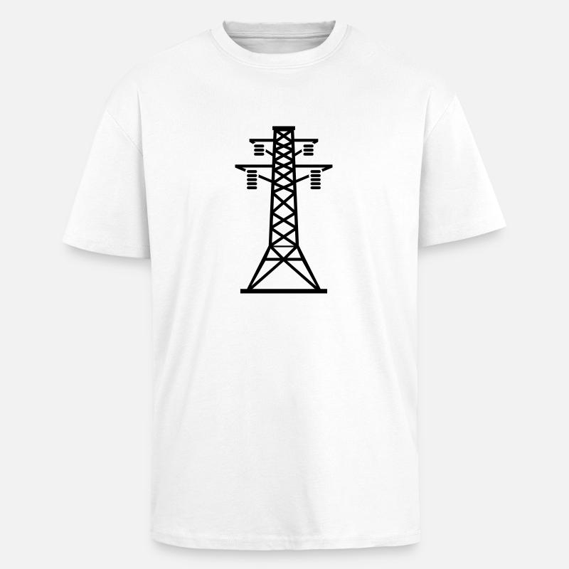 strommast_yu1 - T-shirt unisexe oversize épais - blanc