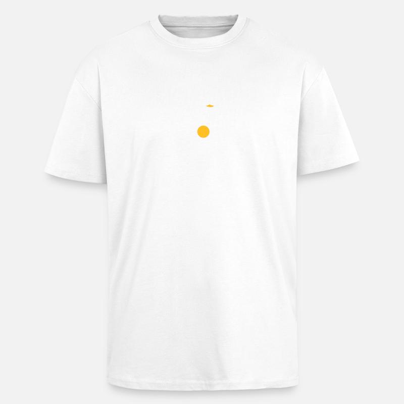Gänseblümchen mit Gans - Oversized Heavyweight Unisex T-Shirt - Weiß