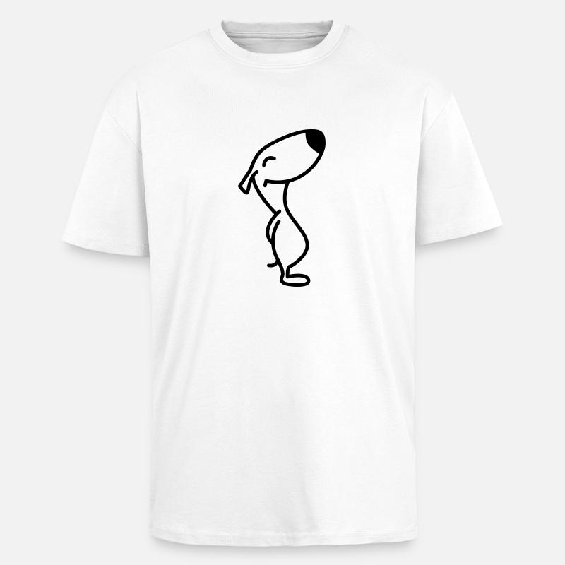 schnupper1 - Oversized Heavyweight Unisex T-Shirt - Weiß