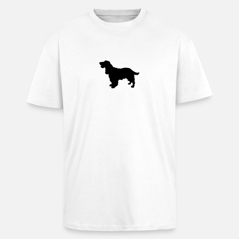 Cocker Spaniel Hund - Oversized Heavyweight Unisex T-Shirt - Weiß
