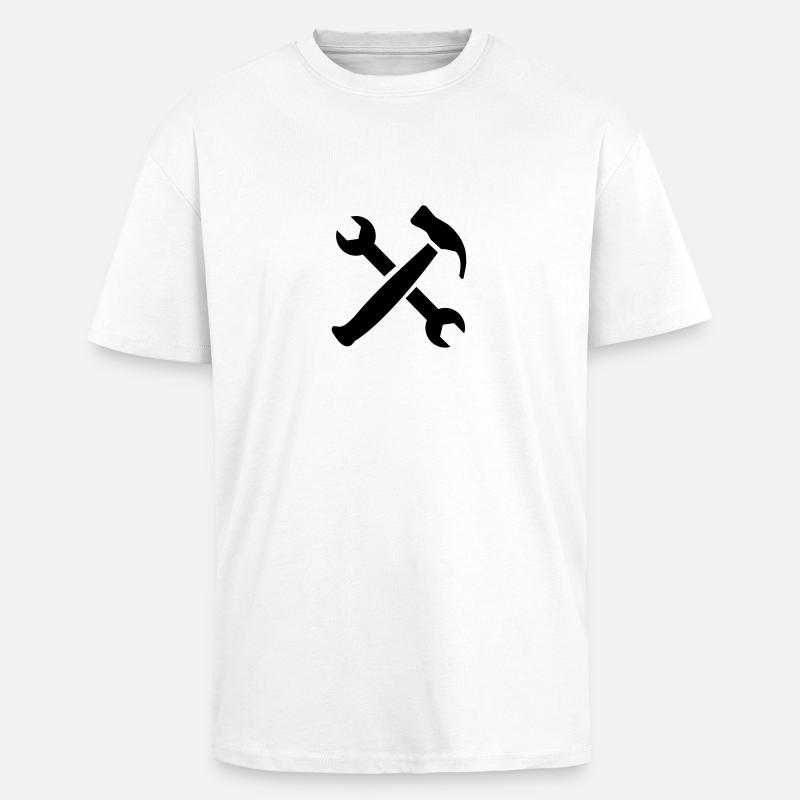 Tools - Unisex Oversized Heavyweight T-shirt - white
