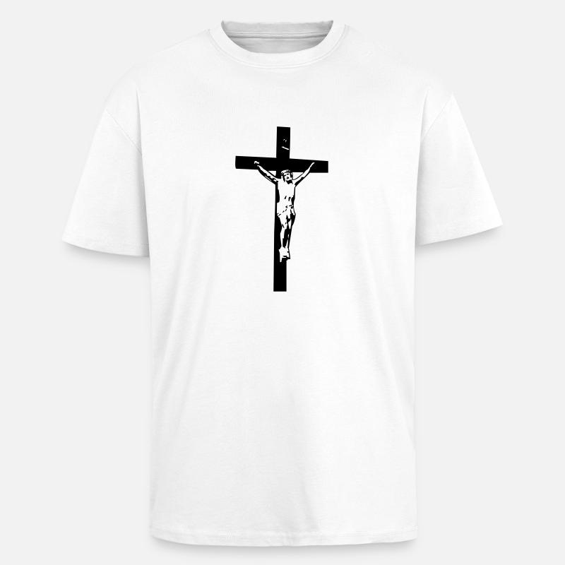 jesus - Oversized Heavyweight Unisex T-Shirt - Weiß