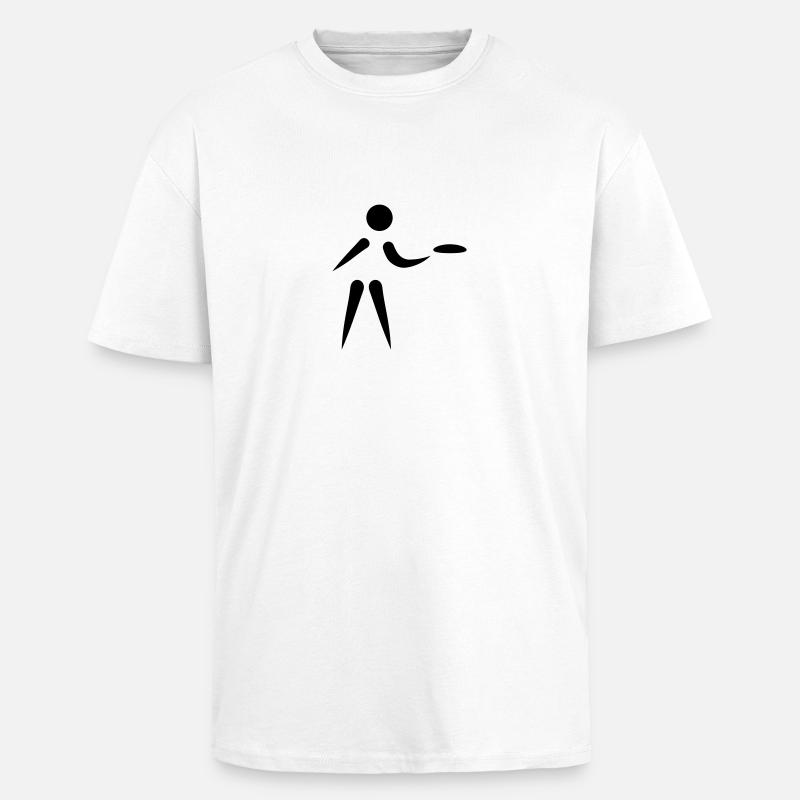 Discgolf - Oversized Heavyweight Unisex T-Shirt - Weiß